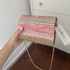 Stacer Acrylic Foldover Bag from revolve